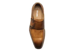 Stacy Adams Mens Torrance Plain Toe Double Monk Strap Oxford - Cognac -Deals All Walk Styles Store US 01 501559 05
