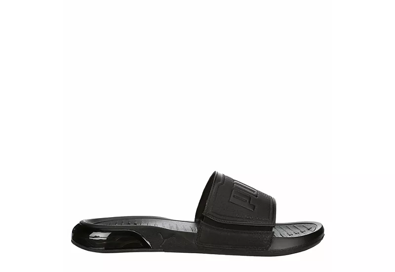 Puma Mens Viz Tech Slide Sandal - Black 2 Puma Mens Viz Tech Slide Sandal - Black - Image 2