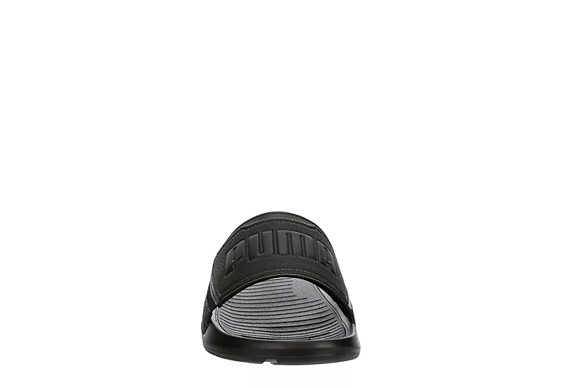 Puma Mens Viz Tech Slide Sandal - Black 3 Puma Mens Viz Tech Slide Sandal - Black - Image 3
