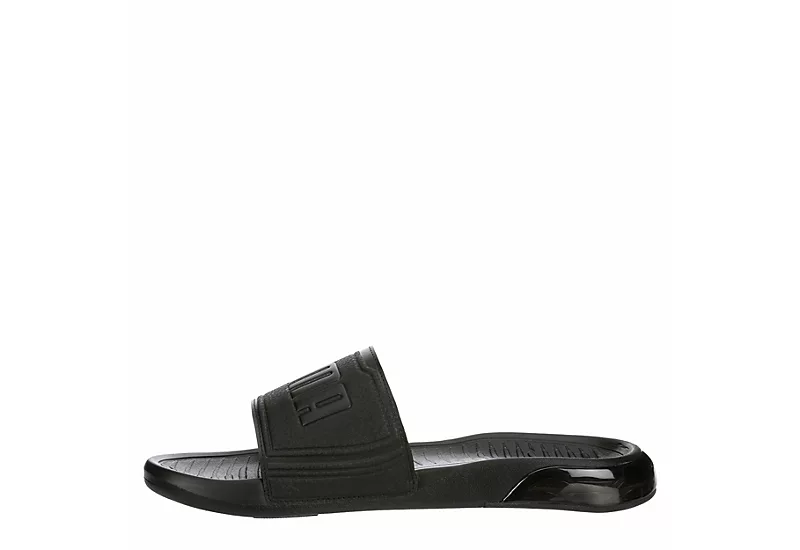 Puma Mens Viz Tech Slide Sandal - Black 4 Puma Mens Viz Tech Slide Sandal - Black - Image 4
