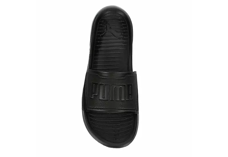Puma Mens Viz Tech Slide Sandal - Black 6 Puma Mens Viz Tech Slide Sandal - Black - Image 6