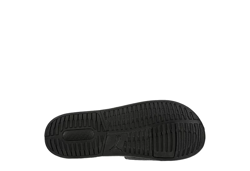 Puma Mens Viz Tech Slide Sandal - Black 7 Puma Mens Viz Tech Slide Sandal - Black - Image 7