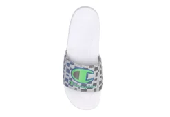Champion Mens Mega Slide Graphic Slide Sandal - White -Deals All Walk Styles Store US 01 501605 05