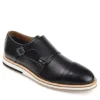 Thomas & Vine Mens Thatcher Monk Strap Oxford - Black