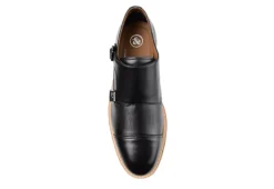 Thomas & Vine Mens Thatcher Monk Strap Oxford - Black -Deals All Walk Styles Store US 01 501670 05