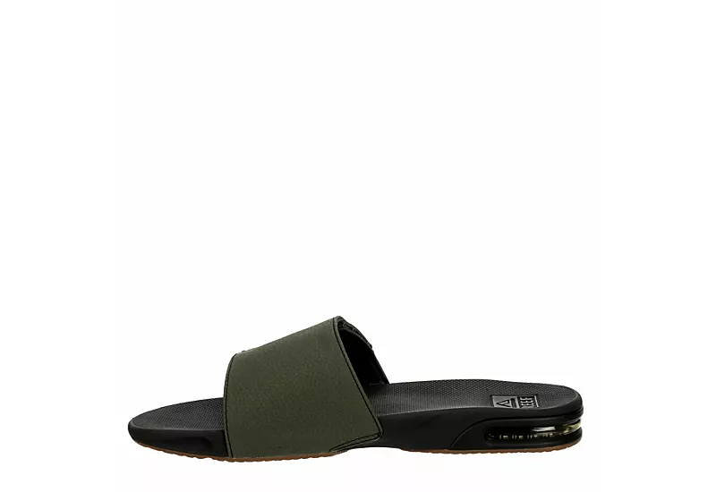 Reef Mens Fanning Slide Sandal - Olive 4 Reef Mens Fanning Slide Sandal - Olive - Image 4