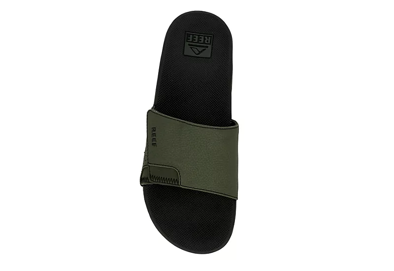 Reef Mens Fanning Slide Sandal - Olive 6 Reef Mens Fanning Slide Sandal - Olive - Image 6