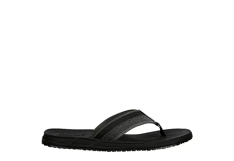 Day Five Mens Board Walk Flip Flop Sandal - Black 2 Day Five Mens Board Walk Flip Flop Sandal - Black - Image 2