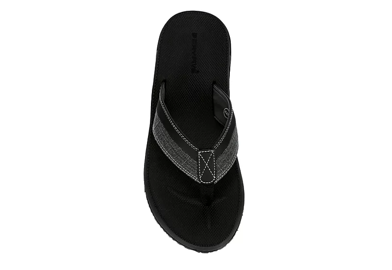 Day Five Mens Board Walk Flip Flop Sandal - Black 6 Day Five Mens Board Walk Flip Flop Sandal - Black - Image 6