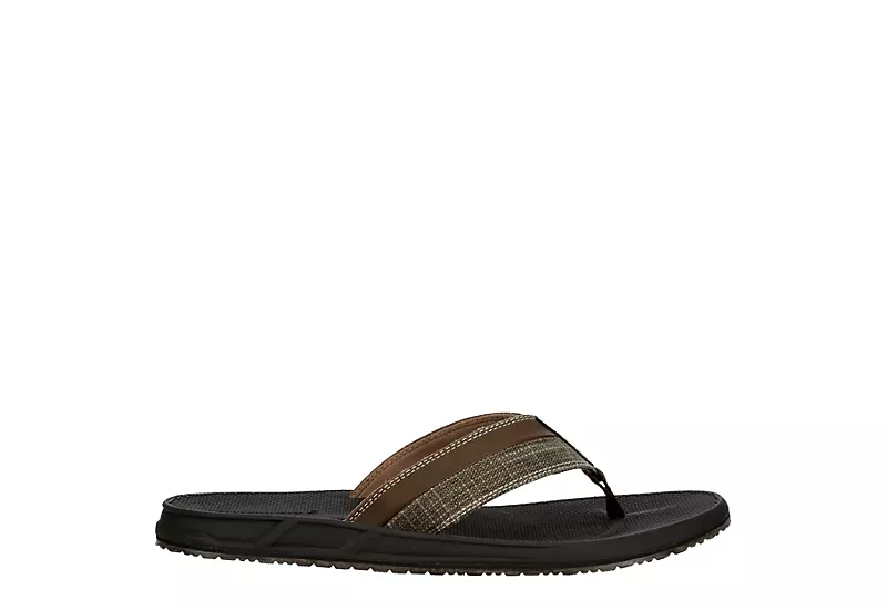 Day Five Mens Board Walk Flip Flop Sandal - Brown 2 Day Five Mens Board Walk Flip Flop Sandal - Brown - Image 2