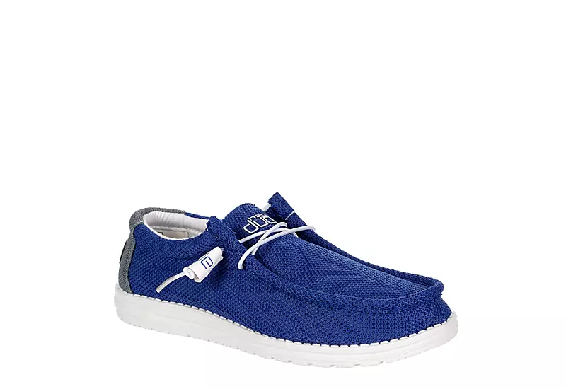 Heydude Mens Wally Slip On Sneaker - Blue 1 Heydude Mens Wally Slip On Sneaker - Blue