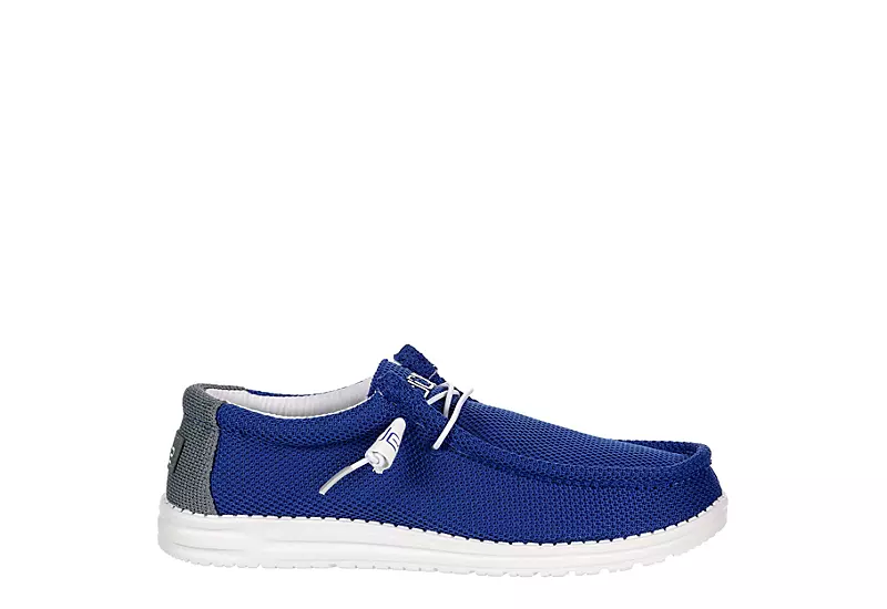 Heydude Mens Wally Slip On Sneaker - Blue 2 Heydude Mens Wally Slip On Sneaker - Blue - Image 2