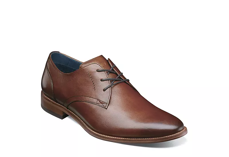 Florsheim Mens Flex Plain Toe Oxford - Cognac 1 Florsheim Mens Flex Plain Toe Oxford - Cognac