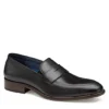 Johnston & Murphy Mens Stockton Penny Loafer Oxford - Black