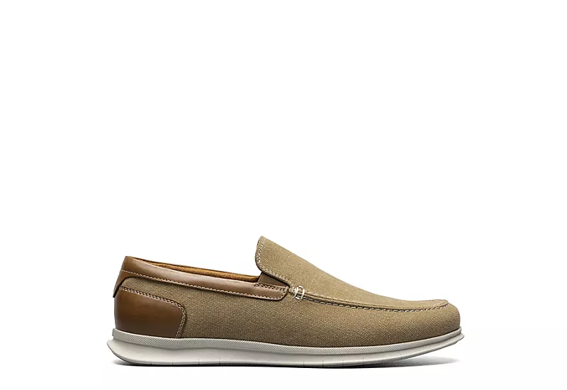 Florsheim Mens Montigo Canvas Venetian Loafer Oxford - Sand 1 Florsheim Mens Montigo Canvas Venetian Loafer Oxford - Sand