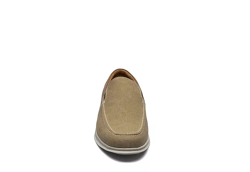 Florsheim Mens Montigo Canvas Venetian Loafer Oxford - Sand 3 Florsheim Mens Montigo Canvas Venetian Loafer Oxford - Sand - Image 3