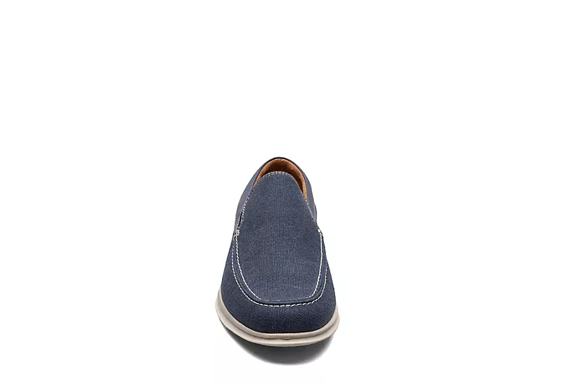 Florsheim Mens Montigo Canvas Venetian Loafer Oxford - Navy 3 Florsheim Mens Montigo Canvas Venetian Loafer Oxford - Navy - Image 3
