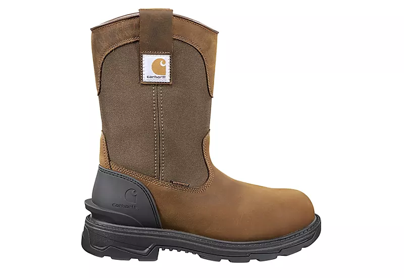 Carhartt Mens Ironwood Waterproof 11-inch Wellington Work Boot - Brown 2 Carhartt Mens Ironwood Waterproof 11-inch Wellington Work Boot - Brown - Image 2