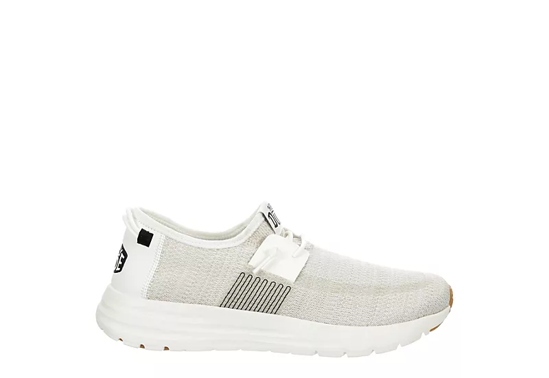 Heydude Mens Sirocco Slip On Sneaker - White 2 Heydude Mens Sirocco Slip On Sneaker - White - Image 2