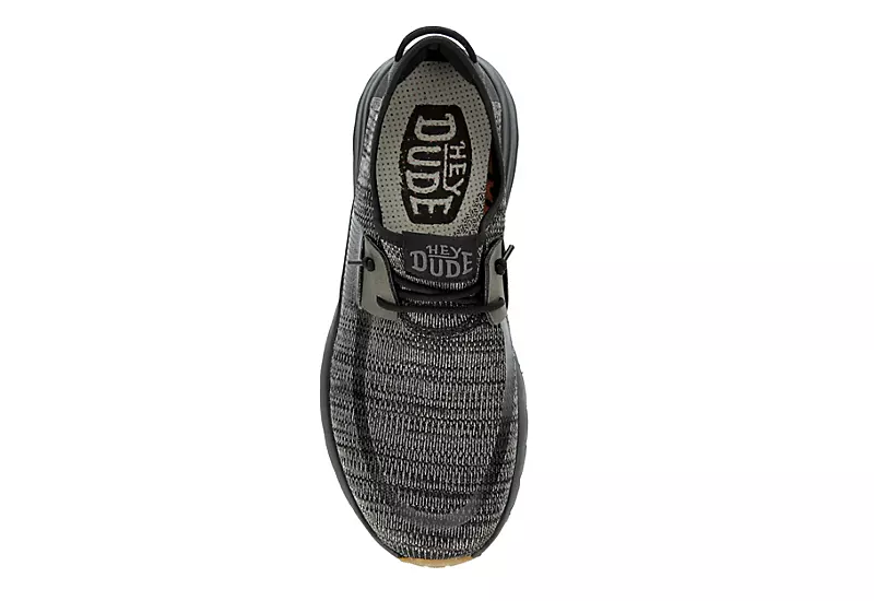 Heydude Mens Sirocco Slip On Sneaker - Black 6 Heydude Mens Sirocco Slip On Sneaker - Black - Image 6