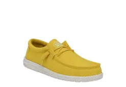 Heydude Mens Wally Slip On Sneaker - Yellow
