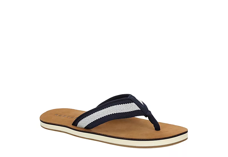 Restoration Mens Marina Flip Flop Sandal - Navy 1 Restoration Mens Marina Flip Flop Sandal - Navy