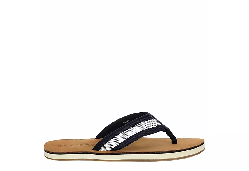 Restoration Mens Marina Flip Flop Sandal - Navy 2 Restoration Mens Marina Flip Flop Sandal - Navy - Image 2