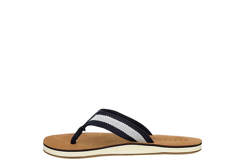 Restoration Mens Marina Flip Flop Sandal - Navy 4 Restoration Mens Marina Flip Flop Sandal - Navy - Image 4