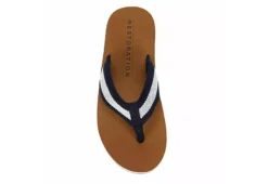Restoration Mens Marina Flip Flop Sandal - Navy 12 Restoration Mens Marina Flip Flop Sandal - Navy -Deals All Walk Styles Store US 01 502361 05