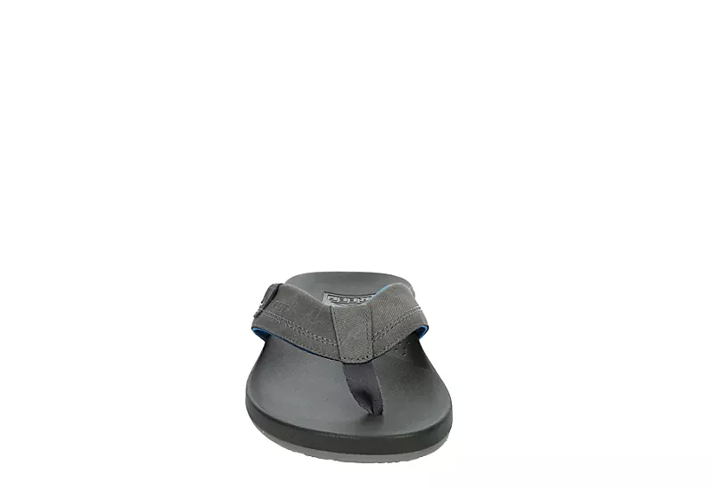 Reef Mens Cushion Spring Flip Flop Sandal - Grey 3 Reef Mens Cushion Spring Flip Flop Sandal - Grey - Image 3