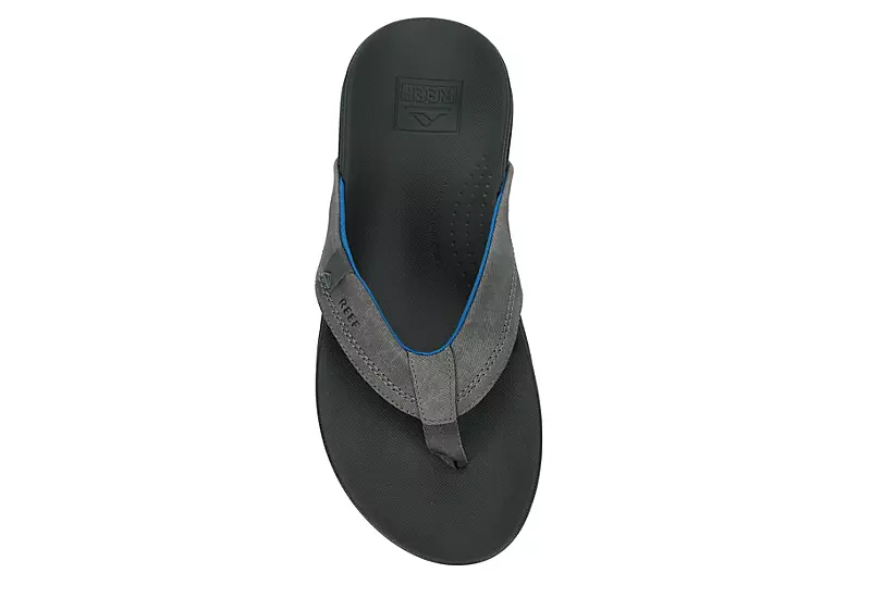 Reef Mens Cushion Spring Flip Flop Sandal - Grey 6 Reef Mens Cushion Spring Flip Flop Sandal - Grey - Image 6