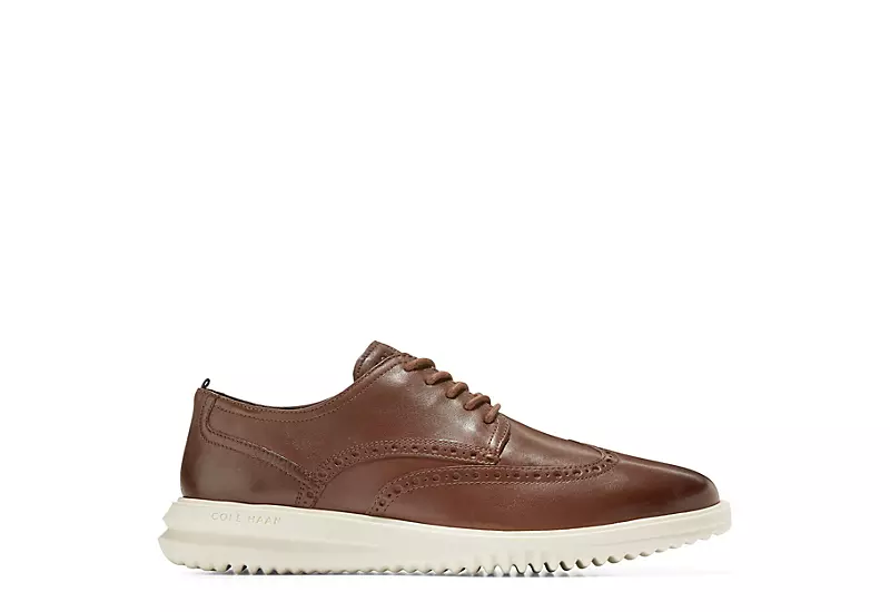 Cole Haan Mens Grand Wingtip Oxford - Tan 2 Cole Haan Mens Grand Wingtip Oxford - Tan - Image 2