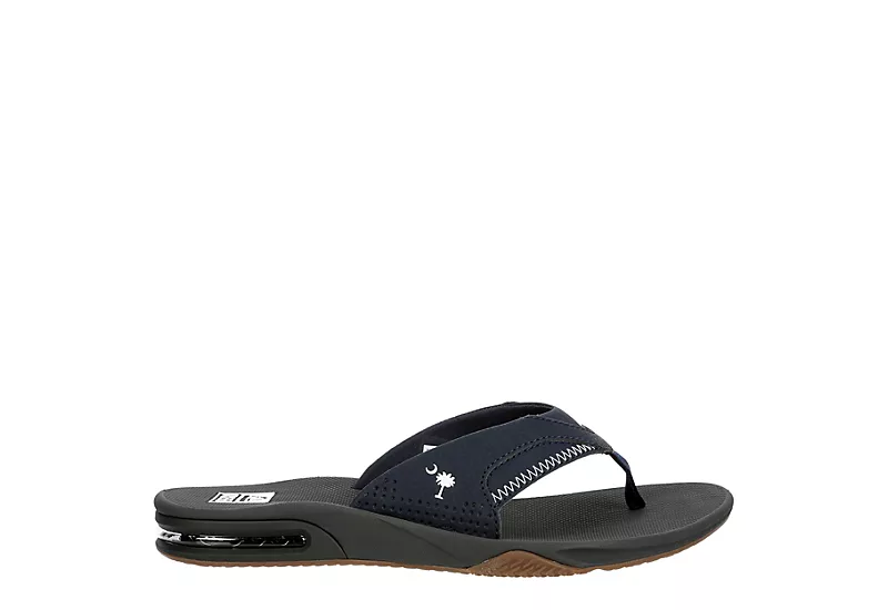 Reef Mens Fanning Flip Flop Sandal - Navy 2 Reef Mens Fanning Flip Flop Sandal - Navy - Image 2