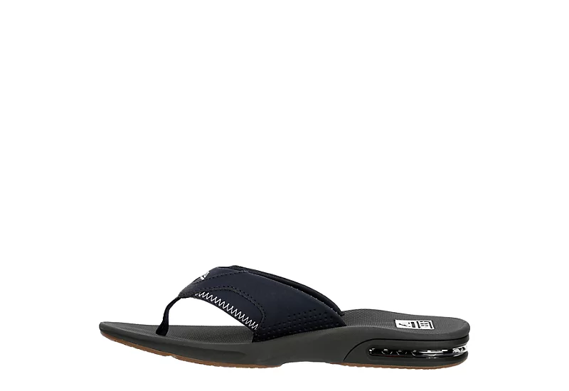 Reef Mens Fanning Flip Flop Sandal - Navy 4 Reef Mens Fanning Flip Flop Sandal - Navy - Image 4