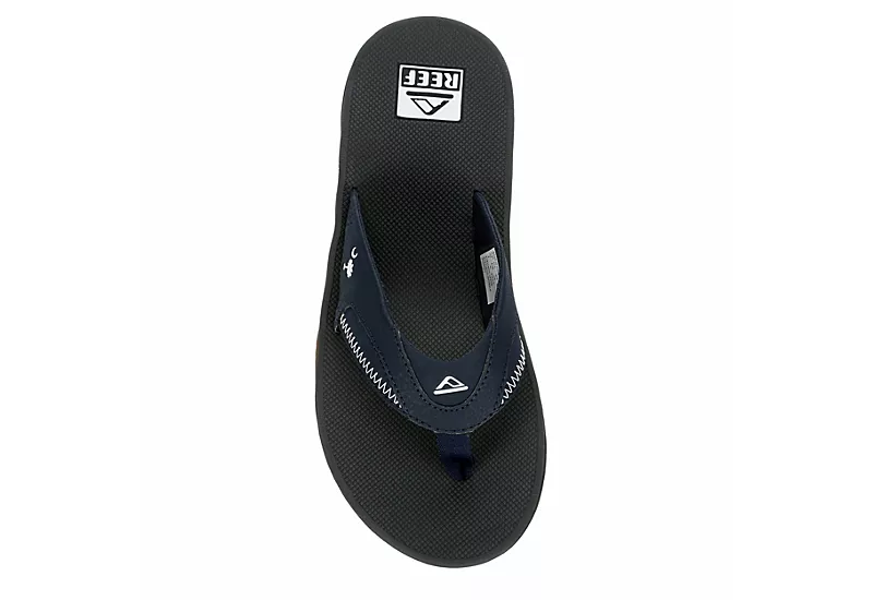 Reef Mens Fanning Flip Flop Sandal - Navy 6 Reef Mens Fanning Flip Flop Sandal - Navy - Image 6