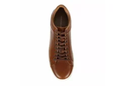 Franco Fortini Mens Devon Lace Up Sneaker - Cognac -Deals All Walk Styles Store US 01 502413 05