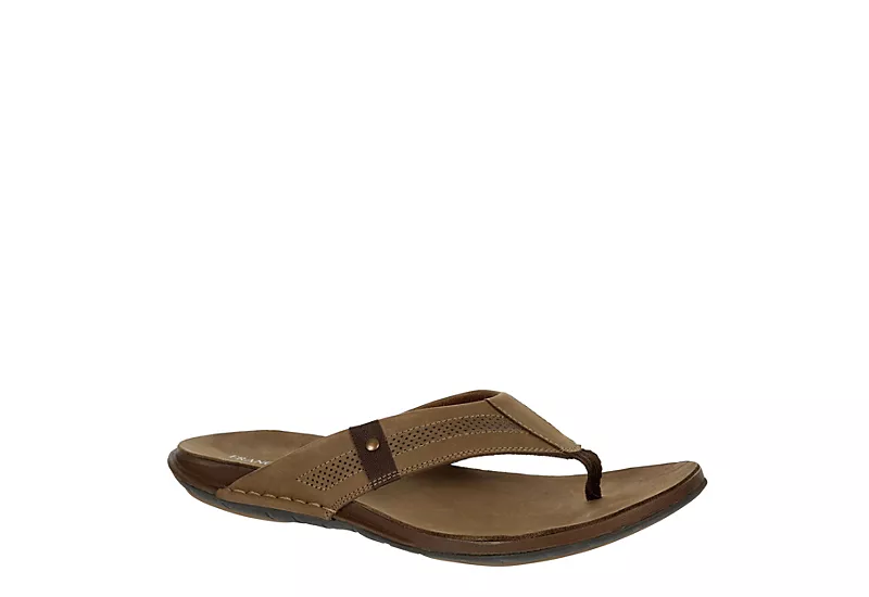 Franco Fortini Mens Newport Flip Flop Sandal - Tan 1 Franco Fortini Mens Newport Flip Flop Sandal - Tan