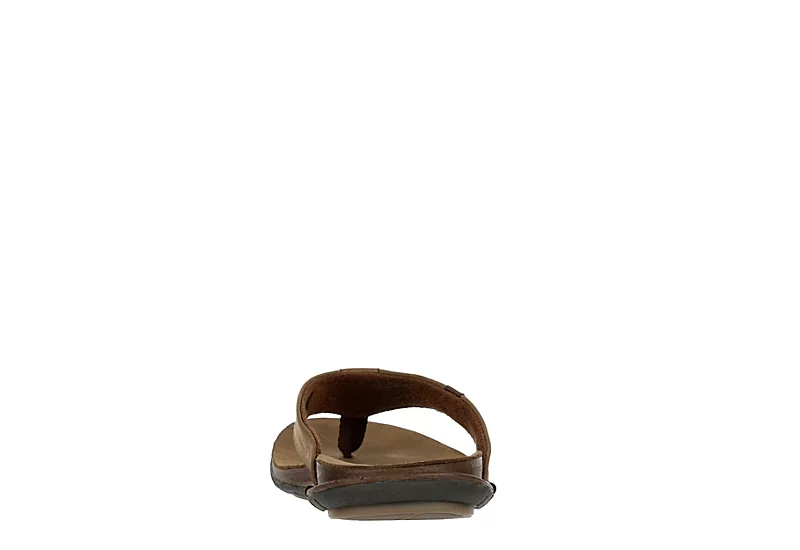 Franco Fortini Mens Newport Flip Flop Sandal - Tan 5 Franco Fortini Mens Newport Flip Flop Sandal - Tan - Image 5