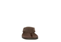 Franco Fortini Mens Newport Flip Flop Sandal - Dark Brown -Deals All Walk Styles Store US 01 502430 02