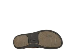 Franco Fortini Mens Newport Flip Flop Sandal - Dark Brown -Deals All Walk Styles Store US 01 502430 06