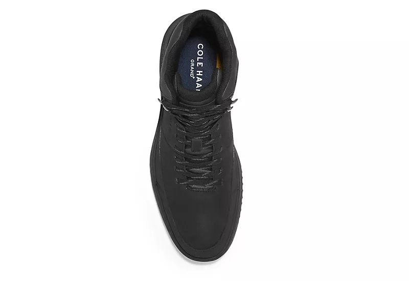 Cole Haan Mens Grand Hiker Waterproof Lace-up Boot - Black 4 Cole Haan Mens Grand Hiker Waterproof Lace-up Boot - Black - Image 4