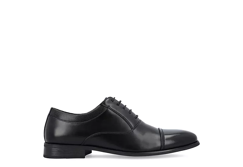 Vance Co Mens Bradley Cap Toe Oxford - Black 2 Vance Co Mens Bradley Cap Toe Oxford - Black - Image 2