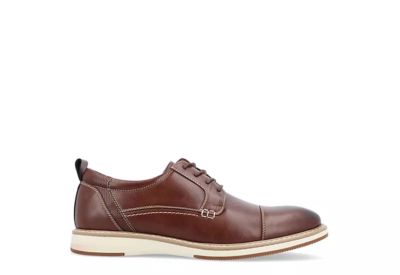 Vance Co Mens Jedd Oxford - Brown 2 Vance Co Mens Jedd Oxford - Brown - Image 2