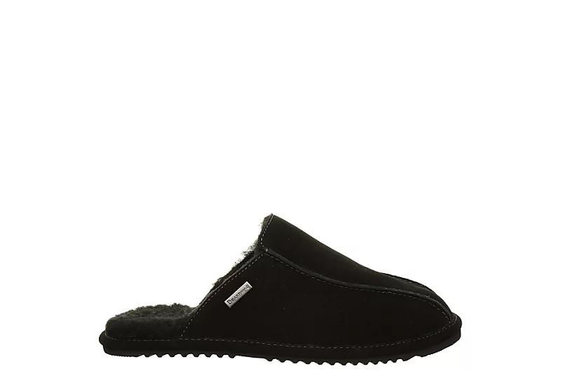 Bearpaw Mens Pierre Slipper - Black 2 Bearpaw Mens Pierre Slipper - Black - Image 2