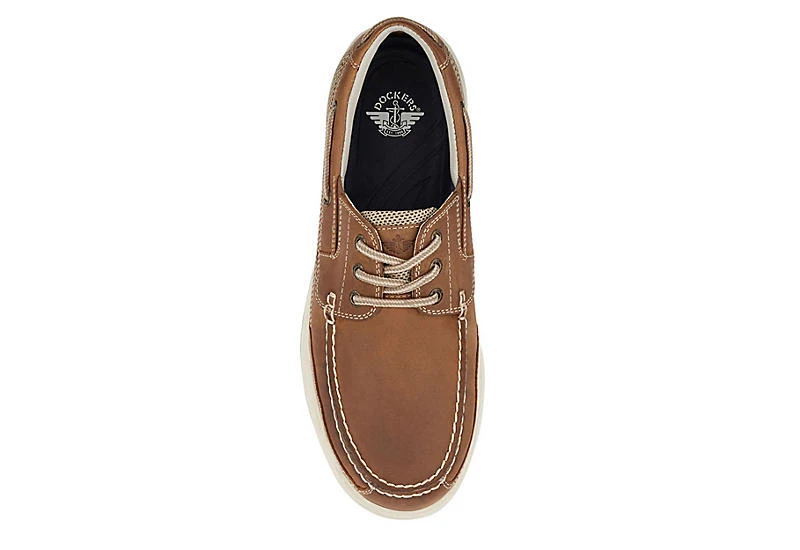 Dockers Mens Beacon Boat Shoes - Dark Tan 5 Dockers Mens Beacon Boat Shoes - Dark Tan - Image 5