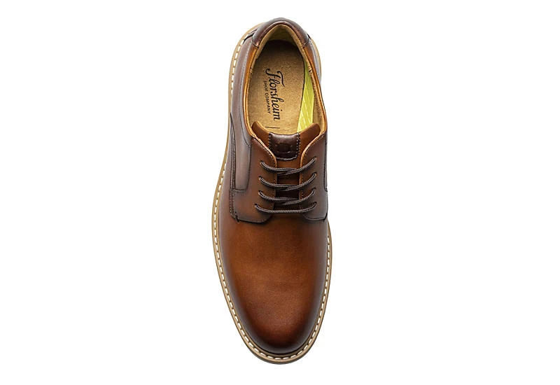 Florsheim Mens Norwalk Plain Toe Oxford - Cognac 6 Florsheim Mens Norwalk Plain Toe Oxford - Cognac - Image 6