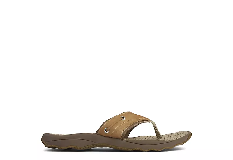 Sperry Mens Outer Banks Flip Flop Sandal - Tan 2 Sperry Mens Outer Banks Flip Flop Sandal - Tan - Image 2