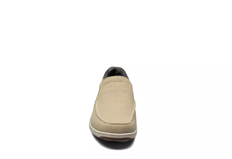 Florsheim Mens Lakeside Canvas Moc Toe Slip On Oxford - Sand 3 Florsheim Mens Lakeside Canvas Moc Toe Slip On Oxford - Sand - Image 3