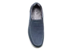 Florsheim Mens Lakeside Canvas Moc Toe Slip On Oxford - Navy -Deals All Walk Styles Store US 01 502787 05