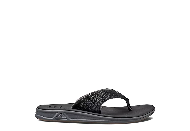 Reef Mens Rover Flip Flop Sandal - Black 2 Reef Mens Rover Flip Flop Sandal - Black - Image 2